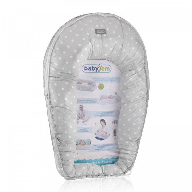 BabyNest/ Saltea reductor 5 in 1 BabyJem Cushion (Culoare: Albastru) JEMbj_5256