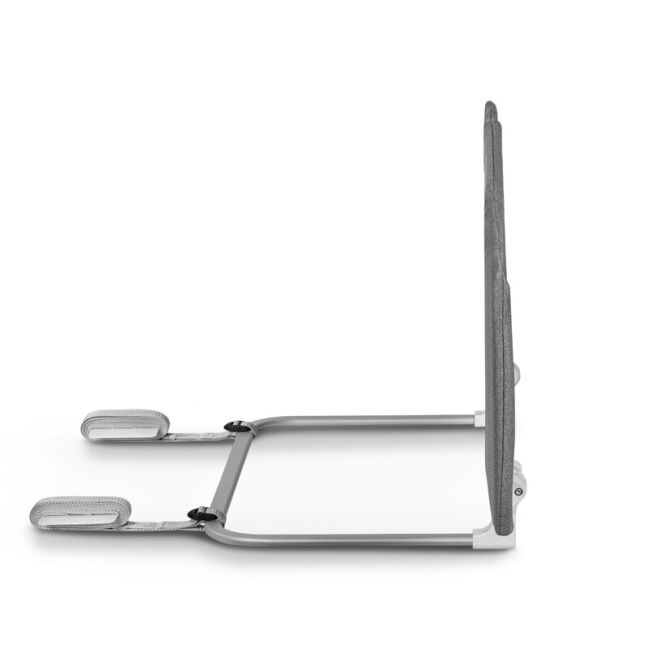 Bariera de protectie pentru pat, Lionelo, Lora XL, Pliabila, Sistem de blocare StandSafe, Geanta de transport inclusa, 150x46 cm, Conform cu BS 7972:2001+A1:2009, Gri BYNLO-LORA_XL_GREY_STONE