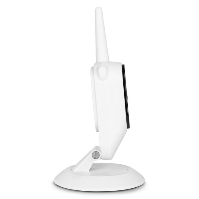 Camera aditionala, Lionelo, Babyline 3.2, Full HD, Zoom digital 3x, Cu mod de noapte, Stocare micro SD de pana la 128 GB, Cablu de 2,6 m, Alb BYNLOC-BABYLINE_3.2_CAMERA_WHITE
