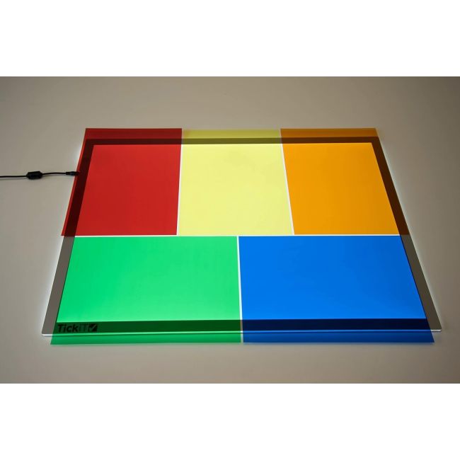 Foi colorate translucide din acetat pentru tablete si mese luminoase - oketik48002
