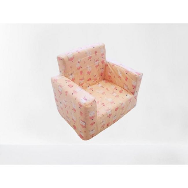 Fotoliu din burete pentru copii MyKids Dancing Bunny Pink 00086827