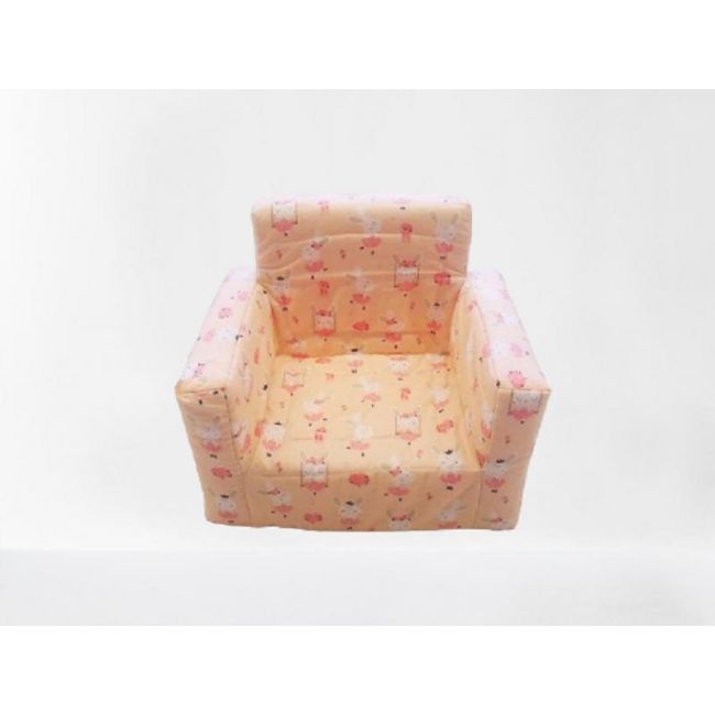 Fotoliu din burete pentru copii MyKids Dancing Bunny Pink 00086827