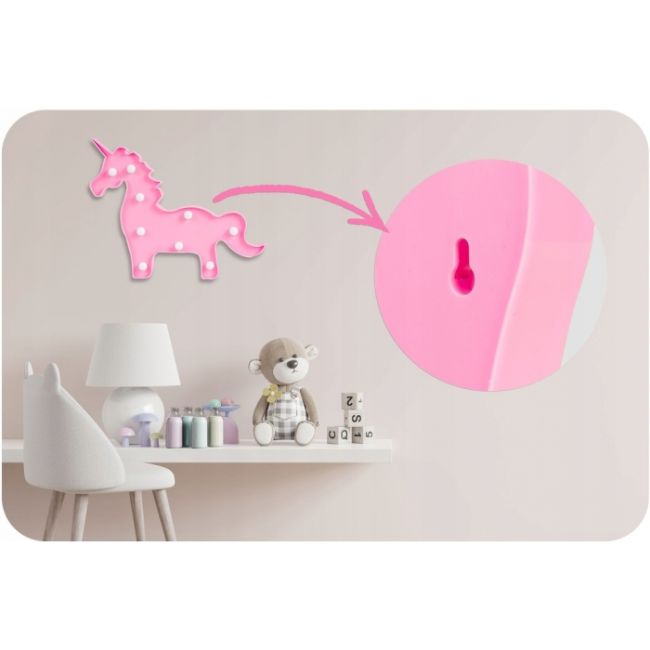 Lampa de veghe in forma de unicorn nukido 740922 - roz edeedi740922