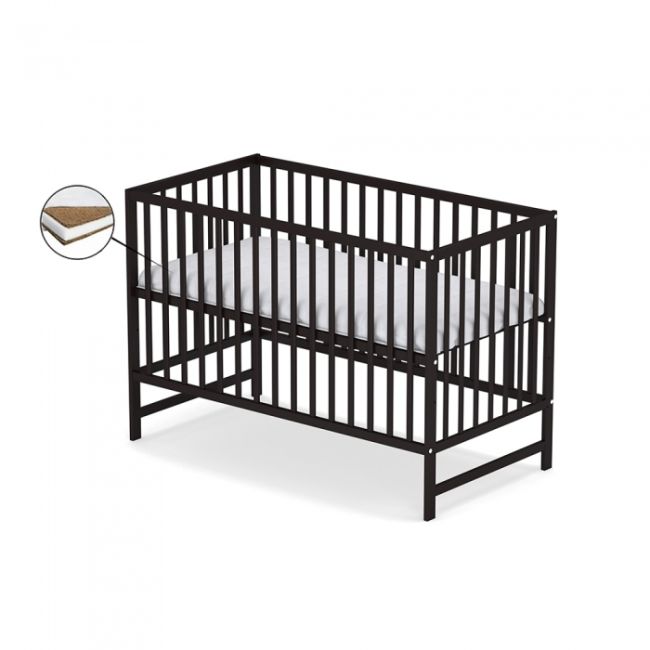 Patut fara sertar vessanti clasico - wenge + saltea cocos 12 cm edeedipfsvcw_s12
