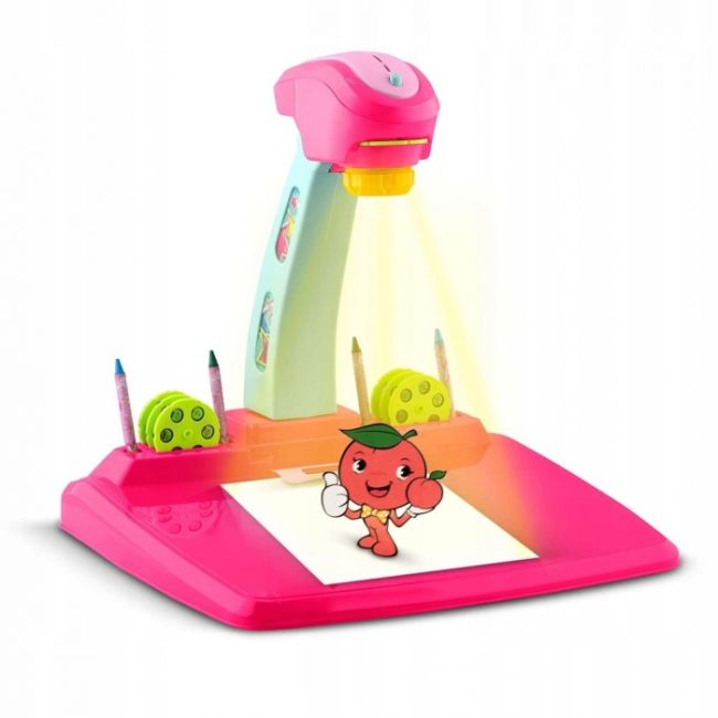 Proiector pentru desene cu accesorii incluse ricokids 772000 - roz edeedi772000