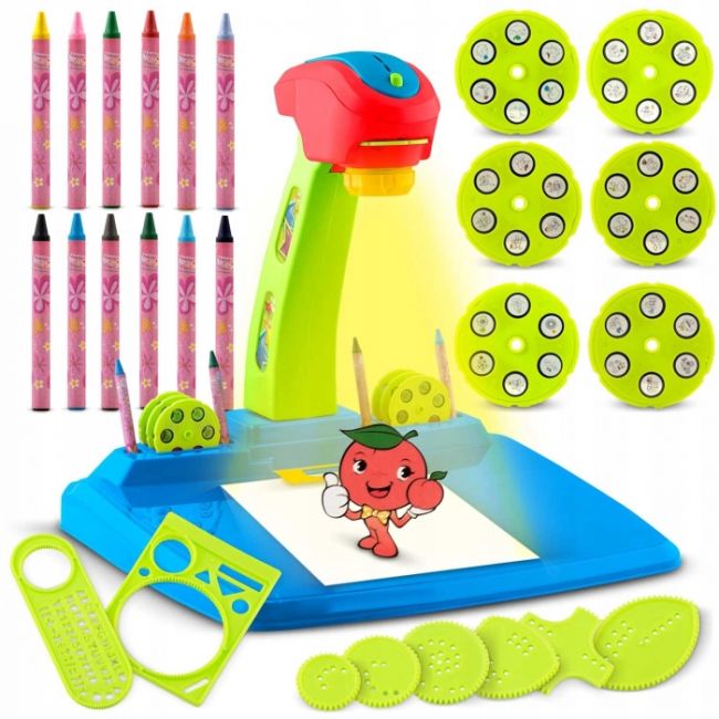 Proiector pentru desene cu accesorii incluse ricokids 772001 - albastru edeedi772001
