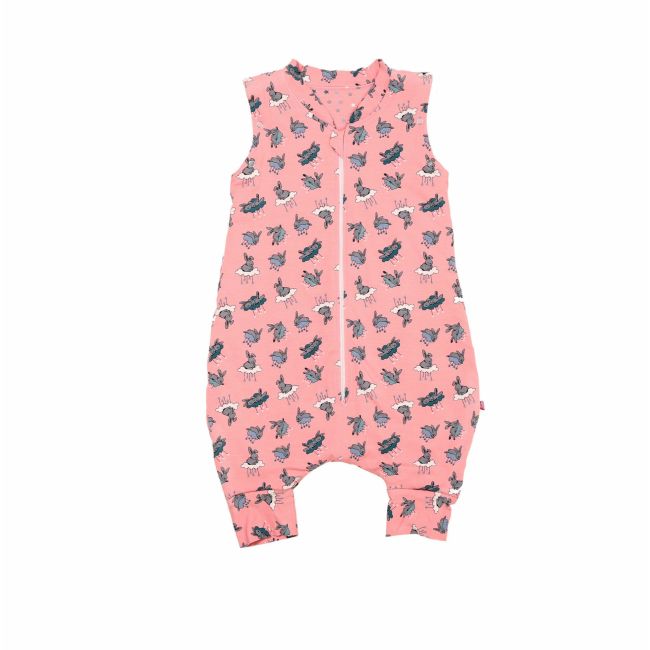 Sac de dormit cu picioruse, Bunny Pink , 80 cm, 0.4/0.5 tog KDEJPIC8004BUNP
