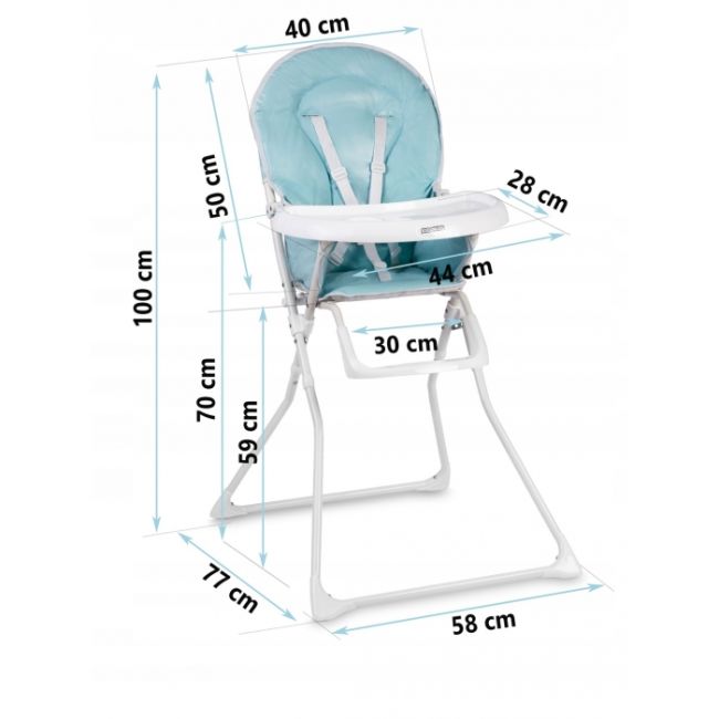 Scaun de masa ricokids fando - albastru edeedi7066