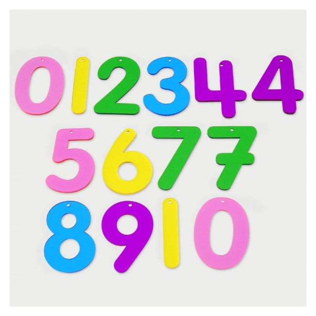 Set 14 numere translucide curcubeu pentru tablete si mese luminoase - oketik72421