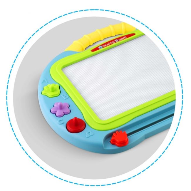 Tabla magnetica pentru desenat cu accesorii incluse ricokids 772100 - albastru edeedi772100