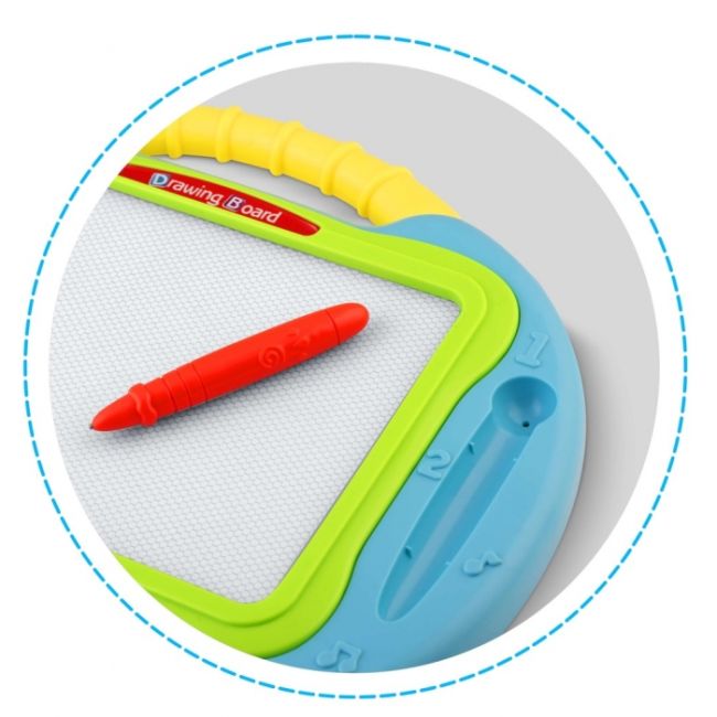 Tabla magnetica pentru desenat cu accesorii incluse ricokids 772100 - albastru edeedi772100