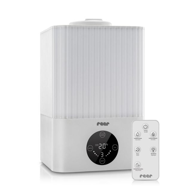 Umidificator ultrasunete cu automatizare si lumina de noapte,  telecomanda , afisaj temperatura si umiditate, temporizator, Reer 94060
