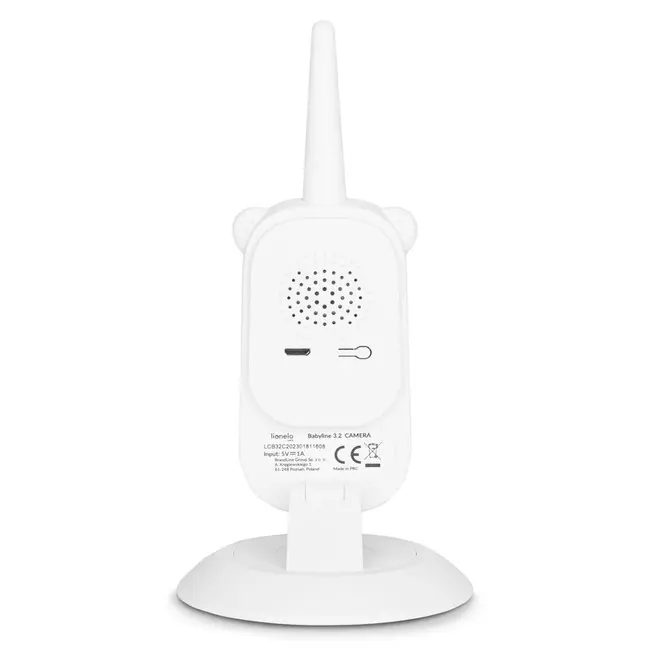 Video monitor, Lionelo, Babyline 3.2, Full HD, Comunicare bidirectionala, 2.8 inch, Cu sunete si mod de noapte, Cu 5 niveluri de detectare a sunetului, Alb BYNLOC-BABYLINE_3.2_WHITE