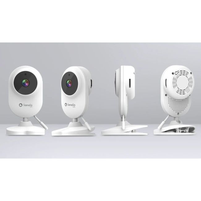 Video monitor, Lionelo, Babyline 3.2, Full HD, Comunicare bidirectionala, 2.8 inch, Cu sunete si mod de noapte, Cu 5 niveluri de detectare a sunetului, Alb BYNLOC-BABYLINE_3.2_WHITE