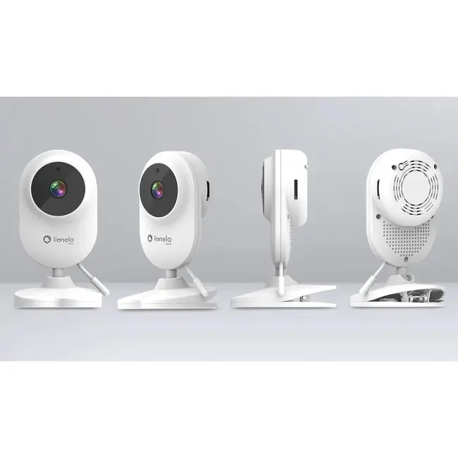 Video monitor, Lionelo, Babyline 3.2, Full HD, Comunicare bidirectionala, 2.8 inch, Cu sunete si mod de noapte, Cu 5 niveluri de detectare a sunetului, Alb BYNLOC-BABYLINE_3.2_WHITE