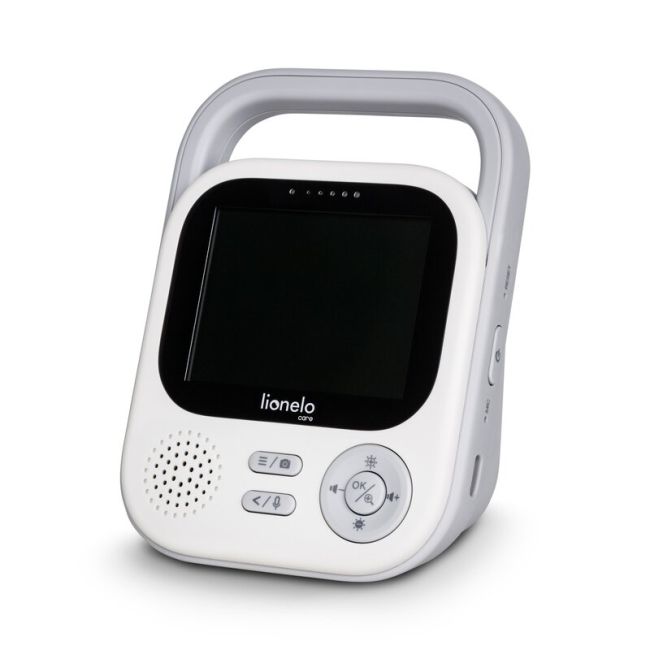 Video monitor, Lionelo, Babyline 3.2, Full HD, Comunicare bidirectionala, 2.8 inch, Cu sunete si mod de noapte, Cu 5 niveluri de detectare a sunetului, Alb BYNLOC-BABYLINE_3.2_WHITE