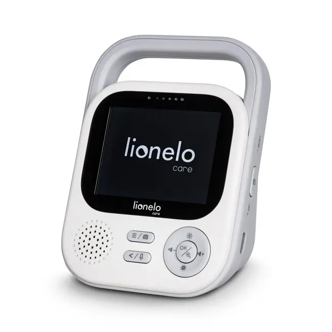 Video monitor, Lionelo, Babyline 3.2, Full HD, Comunicare bidirectionala, 2.8 inch, Cu sunete si mod de noapte, Cu 5 niveluri de detectare a sunetului, Alb BYNLOC-BABYLINE_3.2_WHITE