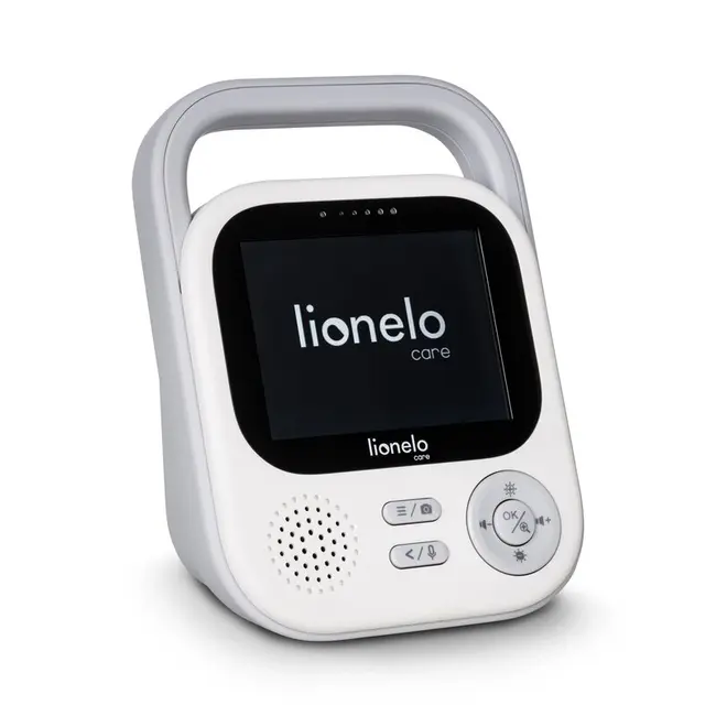 Video monitor, Lionelo, Babyline 3.2, Full HD, Comunicare bidirectionala, 2.8 inch, Cu sunete si mod de noapte, Cu 5 niveluri de detectare a sunetului, Alb BYNLOC-BABYLINE_3.2_WHITE