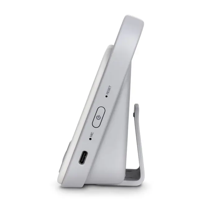 Video monitor, Lionelo, Babyline 3.2, Full HD, Comunicare bidirectionala, 2.8 inch, Cu sunete si mod de noapte, Cu 5 niveluri de detectare a sunetului, Alb BYNLOC-BABYLINE_3.2_WHITE