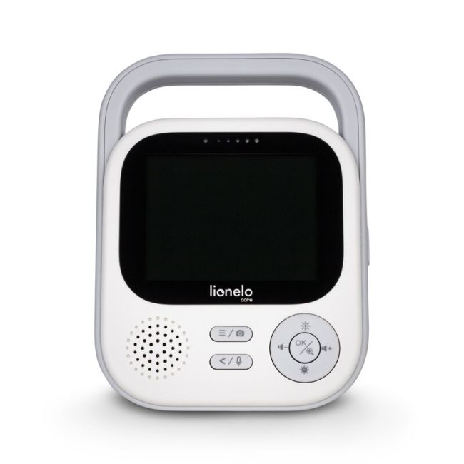 Video monitor, Lionelo, Babyline 3.2, Full HD, Comunicare bidirectionala, 2.8 inch, Cu sunete si mod de noapte, Cu 5 niveluri de detectare a sunetului, Alb BYNLOC-BABYLINE_3.2_WHITE