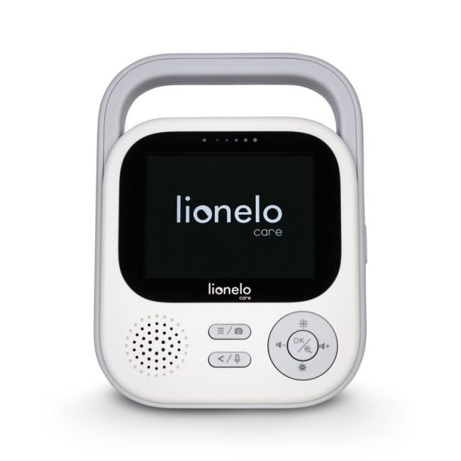 Video monitor, Lionelo, Babyline 3.2, Full HD, Comunicare bidirectionala, 2.8 inch, Cu sunete si mod de noapte, Cu 5 niveluri de detectare a sunetului, Alb BYNLOC-BABYLINE_3.2_WHITE