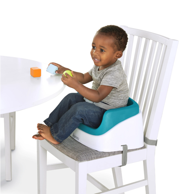 Ingenuity - booster toddler smartclean, peacock blue bbb11786