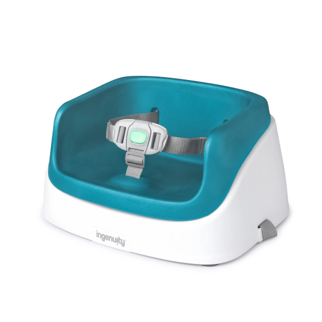 Ingenuity - booster toddler smartclean, peacock blue bbb11786