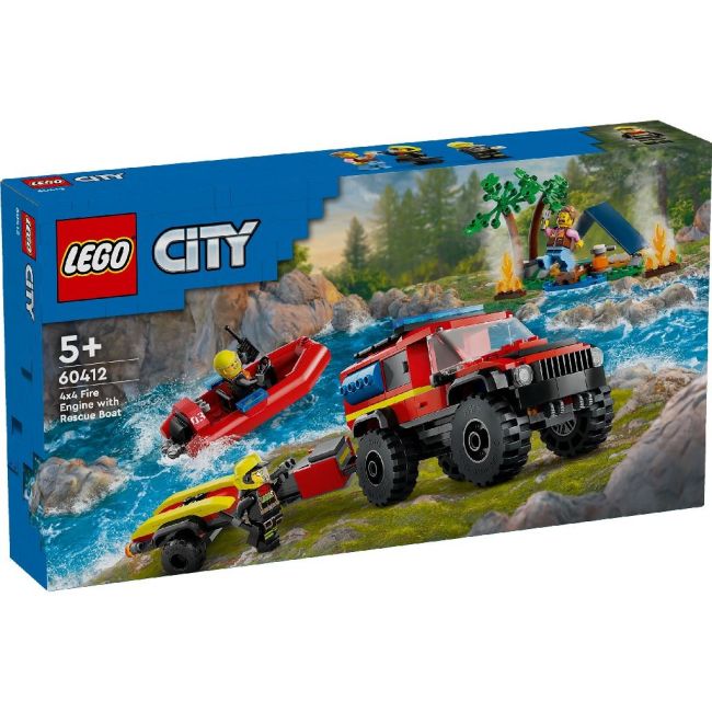 LEGO CITY CAMION 4X4 SI BARCA DE POMPIERI 60412 VIVLEGO60412