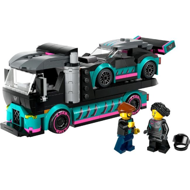 LEGO CITY MASINA DE CURSE SI CAMION TRANSPORTATOR DE MASINI 60406 VIVLEGO60406