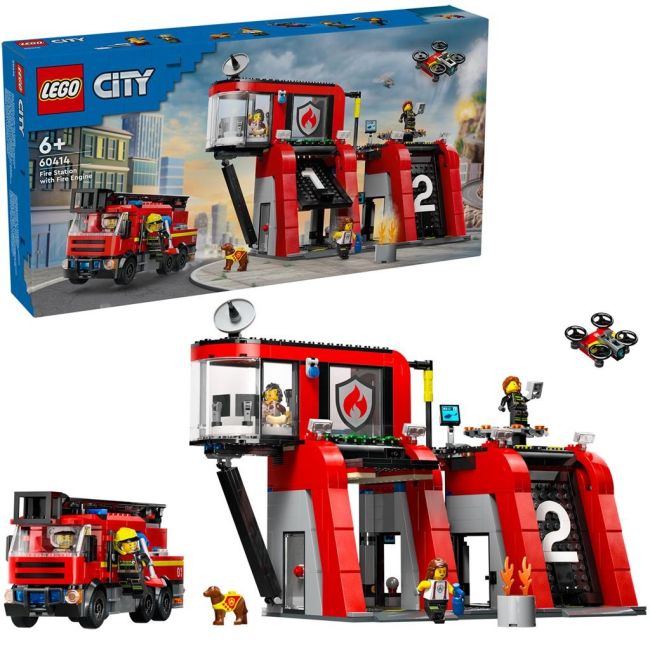 LEGO CITY STATIE SI CAMION DE POMPIERI 60414 VIVLEGO60414
