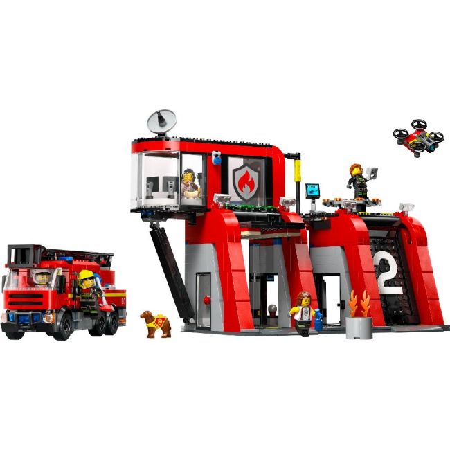 LEGO CITY STATIE SI CAMION DE POMPIERI 60414 VIVLEGO60414