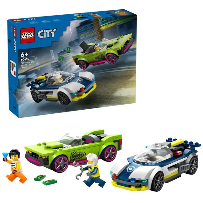 LEGO CITY URMARIRE CU MASINA DE POLITIE SI MASINA PUTERNICA 60415 VIVLEGO60415
