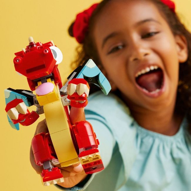 LEGO CREATOR 3IN1 DRAGON ROSU 31145 VIVLEGO31145
