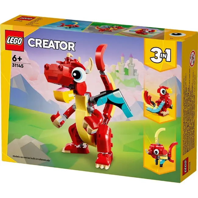 LEGO CREATOR 3IN1 DRAGON ROSU 31145 VIVLEGO31145