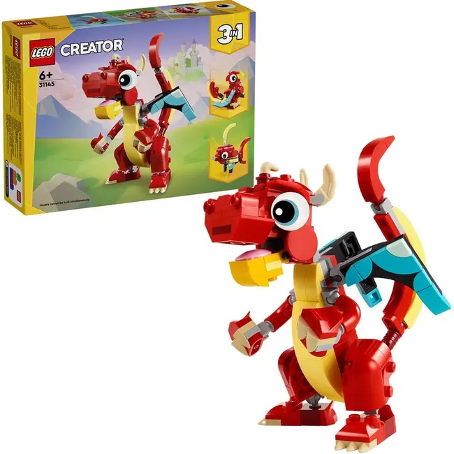 LEGO CREATOR 3IN1 DRAGON ROSU 31145 VIVLEGO31145