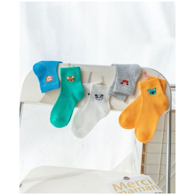 Set 5 perechi de sosetele pentru baietei - Animals LISKK2022-175-C24