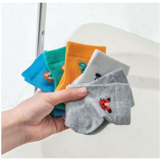Set 5 perechi de sosetele pentru baietei - Animals LISKK2022-175-C24