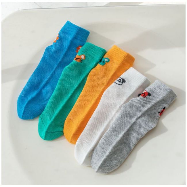 Set 5 perechi de sosetele pentru baietei - Animals LISKK2022-175-C24