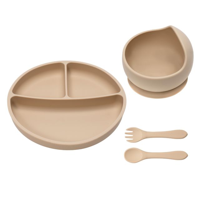 Set Diversificare, AppeKids, 100% Silicon, Basic - Bubble Beige KRTAK274902