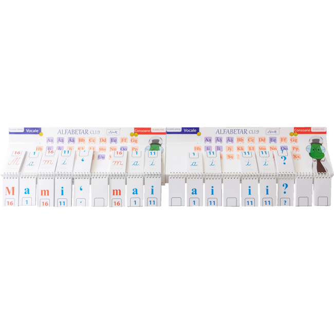Alfabetar magnetic Tabla Clasa 1 9 litere NumLit AF-MTLM BBJAF-MTLM_Initiala
