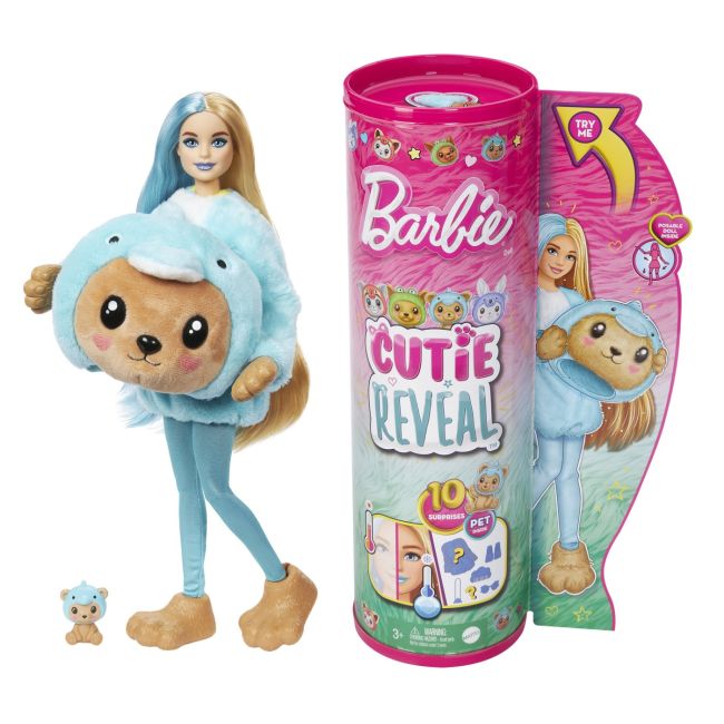 BARBIE PAPUSA BARBIE CUTIE REVEAL DELFIN URS VIVMTHRK25