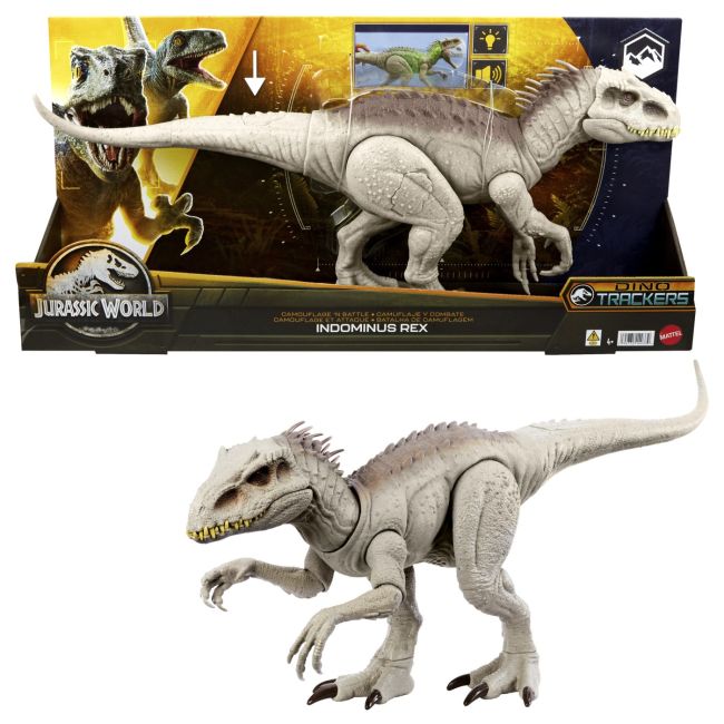 JURASSIC WORLD DINO TRACKERS CAMOUFLAGE BATTLE INDOMINUS REX VIVMTHNT63
