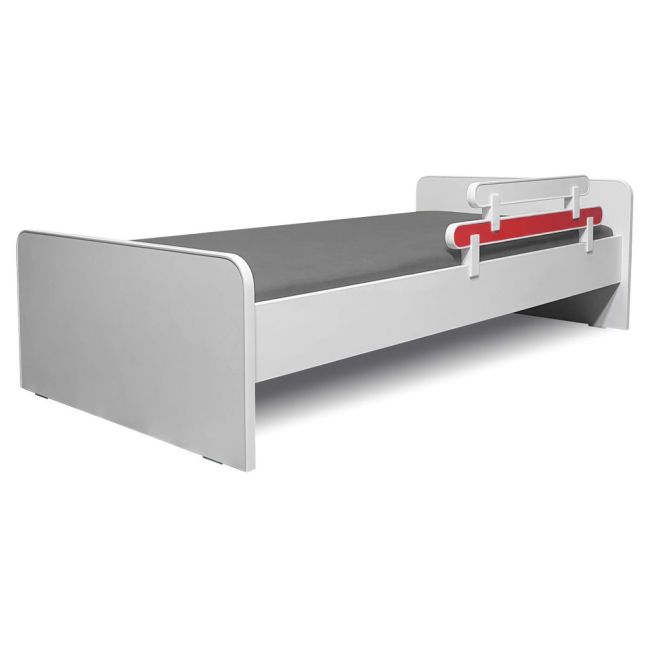 Paravan Detasabil Protectie Pat Copii - Alb/rosu 70 X 18 Cm - Pc-p-par-ar
