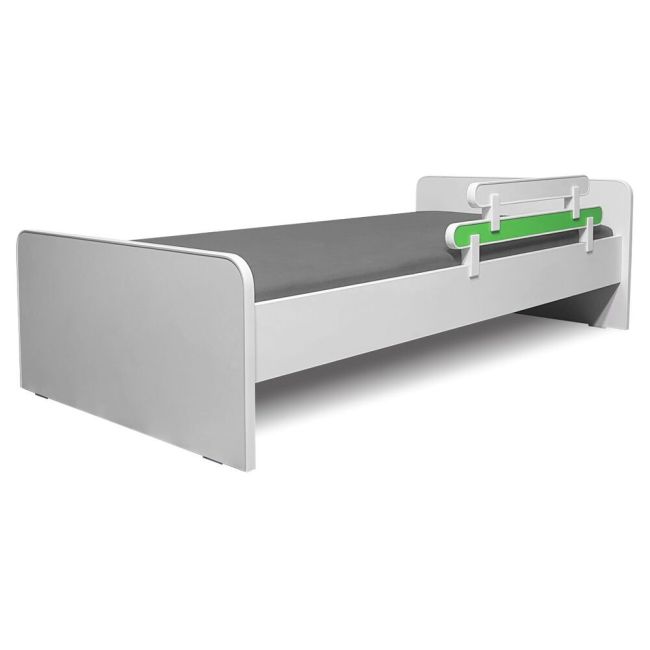 Paravan Detasabil Protectie Pat Copii - Alb/verde 70 X 18 Cm - ASC-par-av