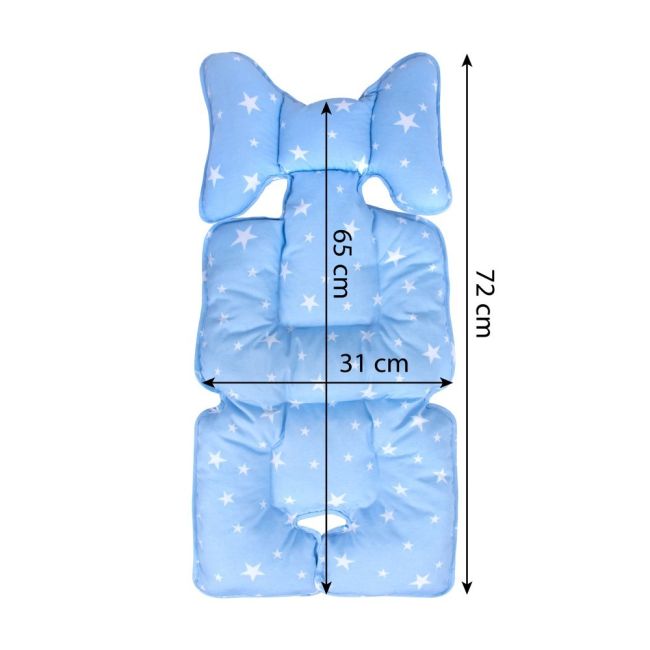 Protectie textila carucior/Scaun auto Blue Stars SeviBebe BBKSEV_8376-1