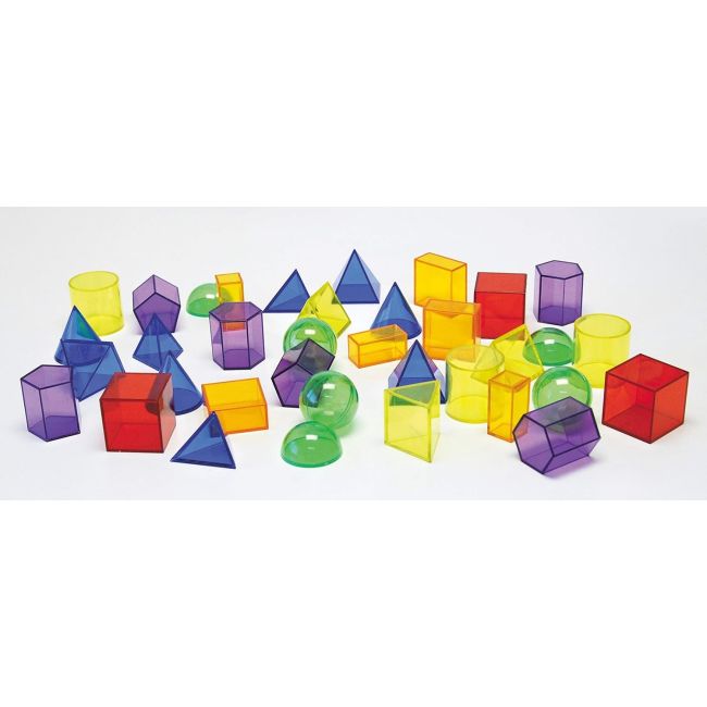 Set 36 corpuri geometrice translucide pentru tablete si mese luminoase - oketik73075