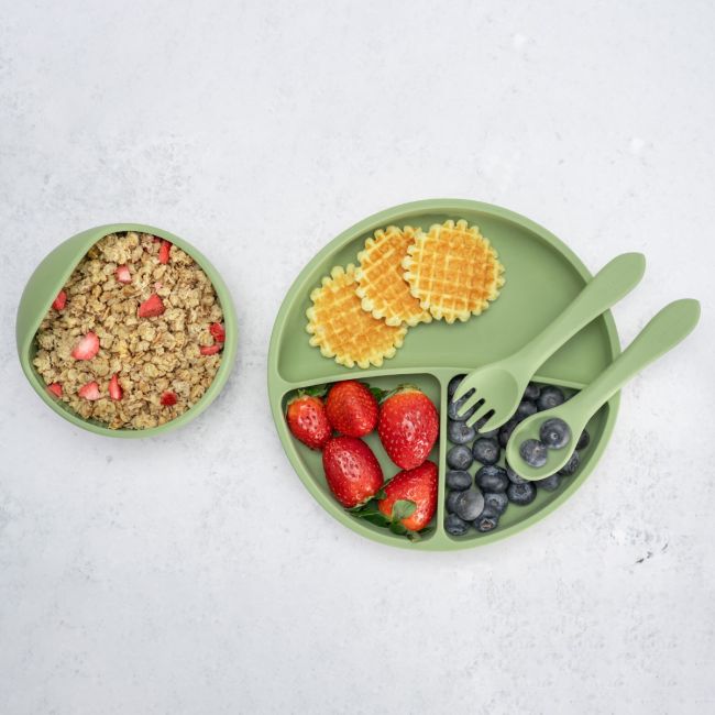 Set Diversificare, AppeKids, 100% Silicon, Basic - Raw Green KRTAK274940