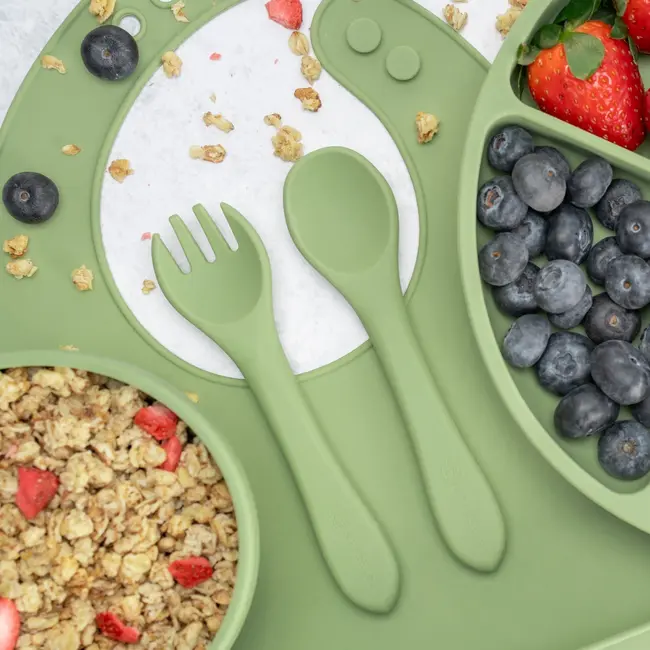 Set Diversificare, AppeKids, 100% Silicon, Classic - Raw Green KRTAK274995