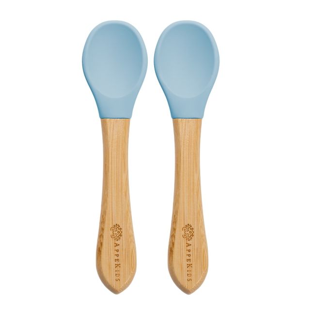 Set Lingurite din bambus, AppeKids - Aqua Blue KRTAK275688