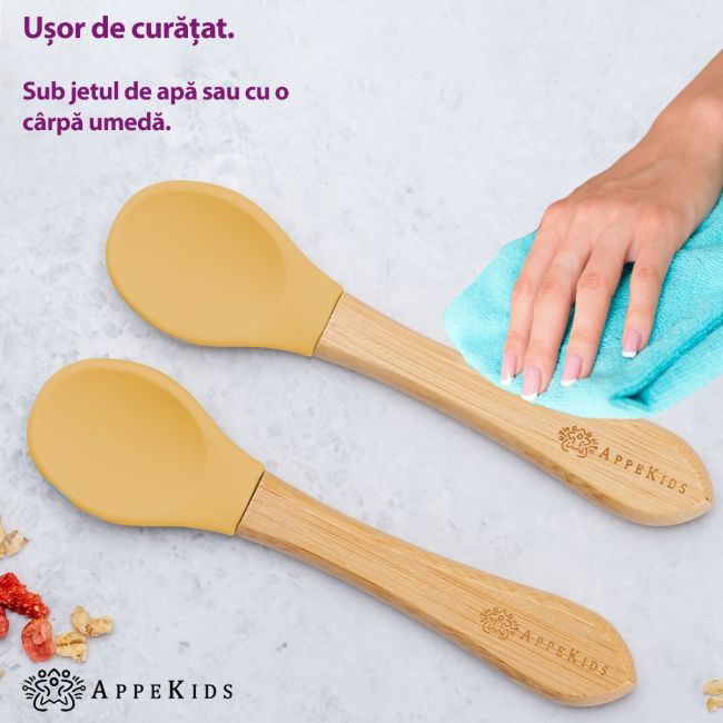 Set Lingurite din bambus, AppeKids - Honey KRTAK275664